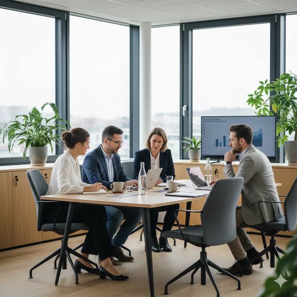 Team von Finanzexperten